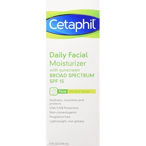 Cetaphil Daily Facial Moisturizer, SPF 15, Fragrance Free, 4 Oz