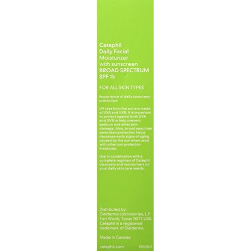 Cetaphil Daily Facial Moisturizer, SPF 15, Fragrance Free, 4 Oz