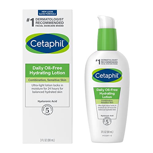 CETAPHIL Daily Hydrating Lotion for Face | With Hyaluronic Acid | 3 fl oz | L...