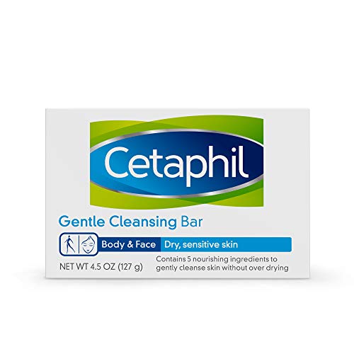 CETAPHIL Gentle Cleansing Bar | 4.5 oz Bar (Pack of 6) | Nourishing Cleansing...