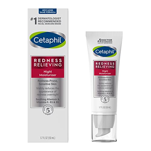 CETAPHIL Night Cream, Redness Relieving Night Moisturizer for Face | 1.7 fl o...
