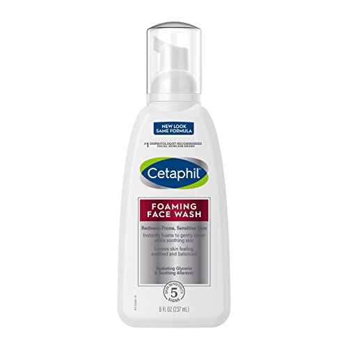 CETAPHIL Redness Relieving Foaming Face Wash for Sensitive Skin , 8 fl oz , G...
