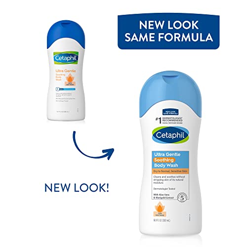 Cetaphil Ultra Gentle Refreshing Body Wash, For Dry to Normal, Sensitive Skin...
