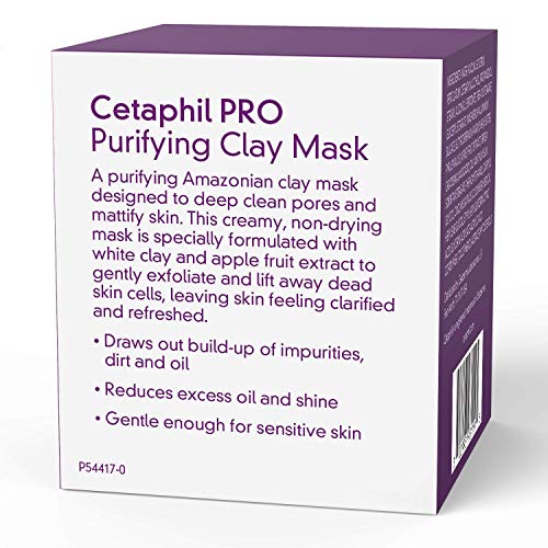 Clay Mask by Cetaphil Pro, Dermacontrol Purifying Clay Face Mask with Bentoni...