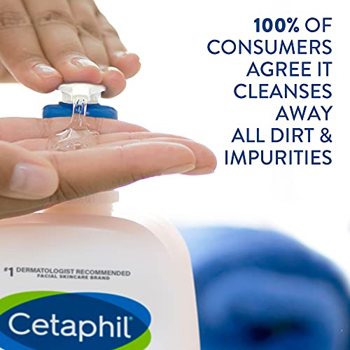 Face Wash by CETAPHIL, Daily Facial Cleanser for Sensitive, Combination to Oi...