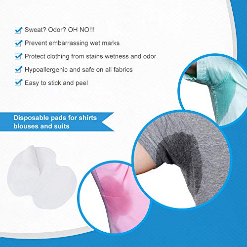 Large Underarm Sweat Pads, Armpit Sweat Pads for Women and Men 【100 Packs】,...