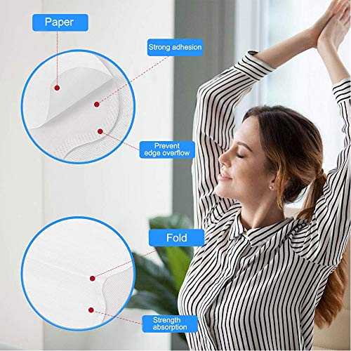 Large Underarm Sweat Pads, Armpit Sweat Pads for Women and Men 【100 Packs】,...