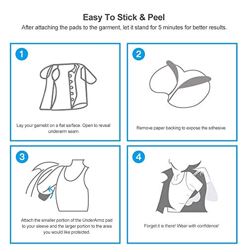 Large Underarm Sweat Pads, Armpit Sweat Pads for Women and Men 【100 Packs】,...