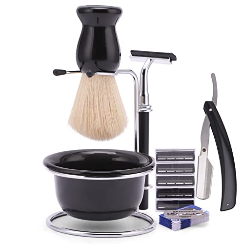 20-piece Shaving Brush Set,includes Badger Shaving Brush, Safety Razor Kit, D...