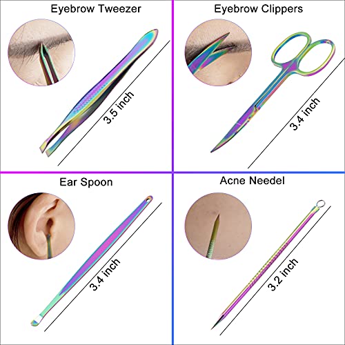 CGBE Manicure Set Nail Clippers Set Pedicure 12 Pieces Stainless Steel Manicu...