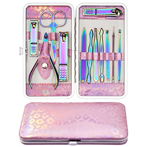 CGBE Manicure Set Nail Clippers Set Pedicure 12 Pieces Stainless Steel Manicu...