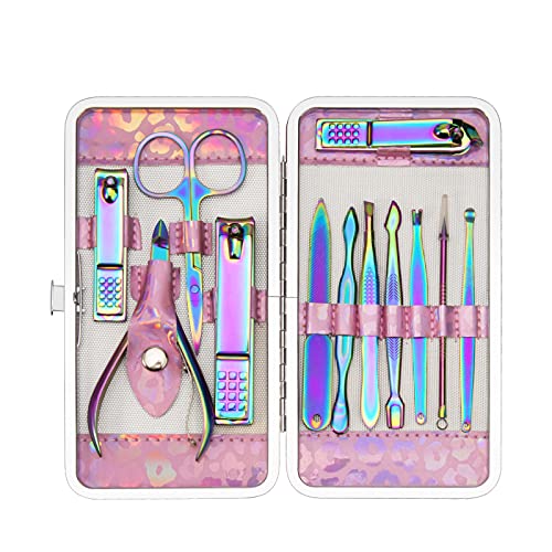 CGBE Manicure Set Nail Clippers Set Pedicure 12 Pieces Stainless Steel Manicu...