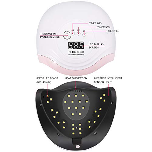 CGBE UV LED Nail Lamp 168W Gel UV Nail Fast Nail Dryer Gel Nail Polish Curing...