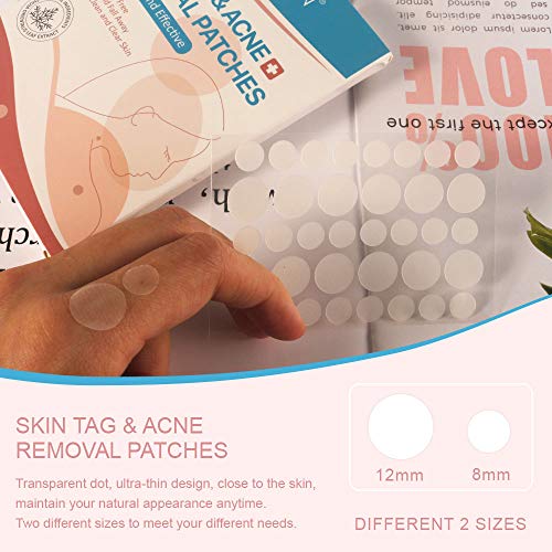 Skin Tag Remover Patches 108 PCS, Acne Tag Mole Remover Patch Natural Safe Ef...