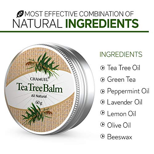 TEA TREE OIL BALM -100% All Natural | Great Cream for Soothing Skin Irritatio...