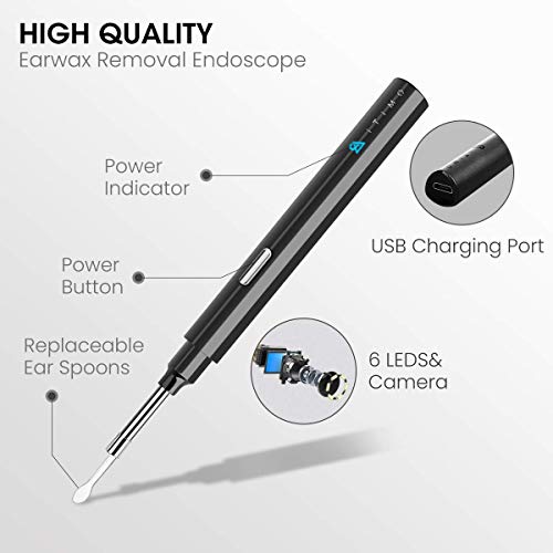 Chanarily Ear Wax Removal with Camera, Earwax Cleaner, Wireless Ear Endoscope...