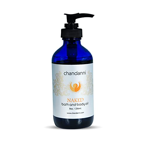 Chandanni Organic Naked Body Massage Oil & Bath Oil (8oz/236ml) Made with Ses...