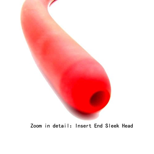 Enema Kit Shower Tubing Anal Cleaning Reusable Douche Red Hose Nozzle (19 in)
