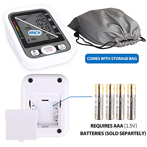 Blood Pressure Monitor Upper Arm Large Screen Automatic Digital BP Machine wi...