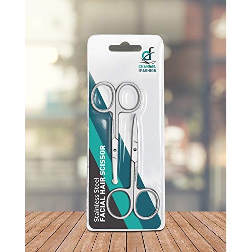 Premium Quality Nose Hair Scissors for Men - Stainless Steel Scissors for Mus...