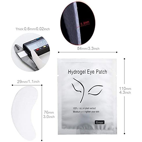 Chargenyang Under Eye Gel Pads Eyelash Extension Pads Lint Free DIY False Eye...