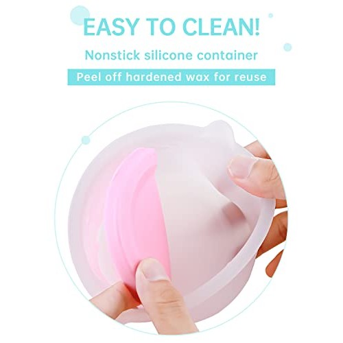 Charites Nonstick Professional Wax Warmer with Silicone Wax Pot & Spatulas fo...