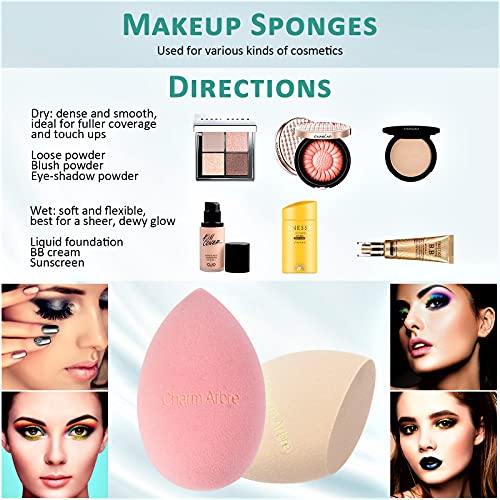 Charm Arbre Makeup Blender Sponge Set,Cosmetics tool,Multi-functional Beauty ...