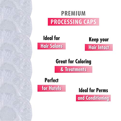 Disposable Hair Plastic Shower Cap - (50 & 100 Pack) Clear Women Shower caps ...