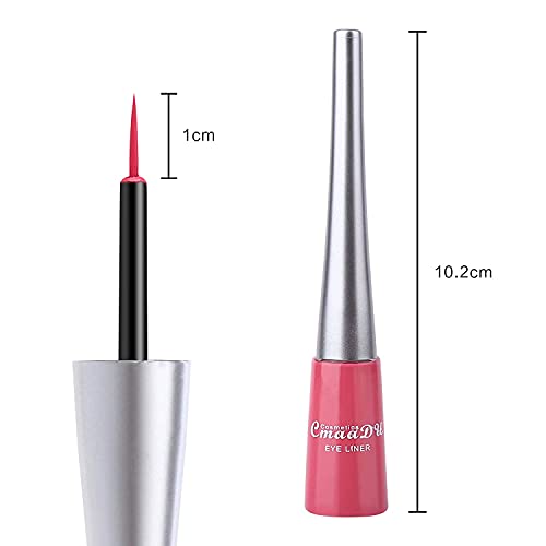 14 Color Matte Liquid Eyeliner Set Colorful Neon White Black Red Brown Green ...