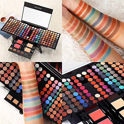 190 Colors Cosmetic Make up Palette Set Kit Combination with Eyeshadow Facial...