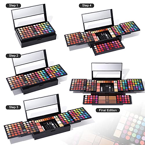 Professional All in One Makeup Kit for Women Full Kit - 186 Colors Make Up Pa...