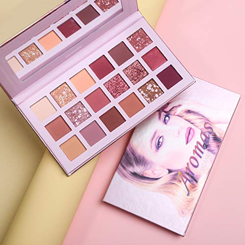 UCANBE 18 Colors Aromas Nude Eyeshadow Palette Long Lasting Multi Reflective ...