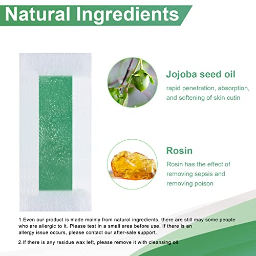 100 Pcs Wax Strips for Facial Hair Removal for Women Face, Waxing Strips for ...