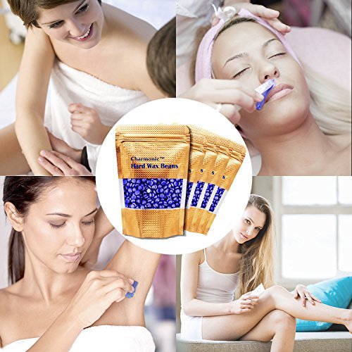 17.5 Oz Hair Wax Beans by Charmonic, Hard Body Wax Beans, Hair Removal Depila...