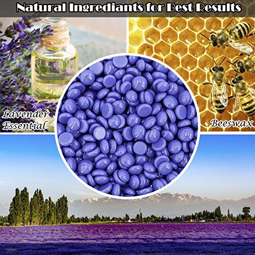 17.5 Oz Hair Wax Beans by Charmonic, Hard Body Wax Beans, Hair Removal Depila...