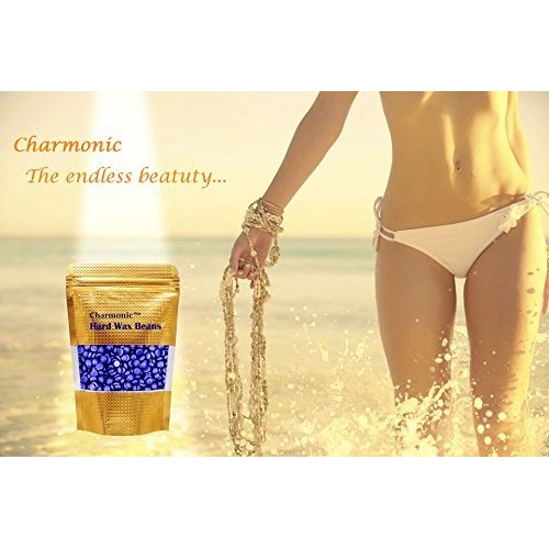 17.5 Oz Hair Wax Beans by Charmonic, Hard Body Wax Beans, Hair Removal Depila...