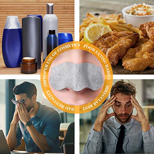 Blackhead Pore Strips, 33 pcs Charcoal Peel Off Strips, Blackhead Remover Por...