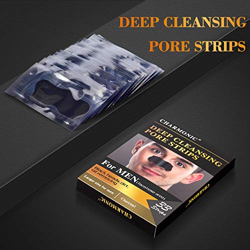 Blackhead Pore Strips, 33 pcs Charcoal Peel Off Strips, Blackhead Remover Por...