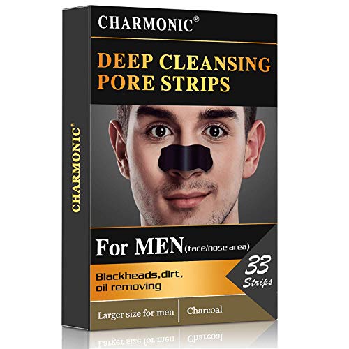 Blackhead Pore Strips, 33 pcs Charcoal Peel Off Strips, Blackhead Remover Por...