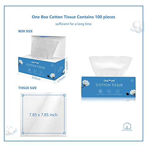 Charmyth Extra Thick Disposable Face Towel, Disposable Makeup Removing Wipes,...