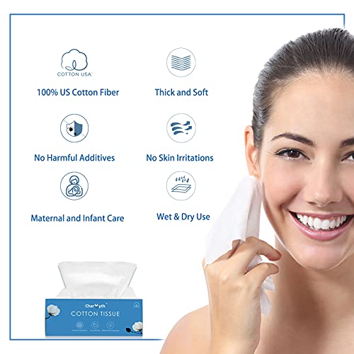 Charmyth Extra Thick Disposable Face Towel, Disposable Makeup Removing Wipes,...