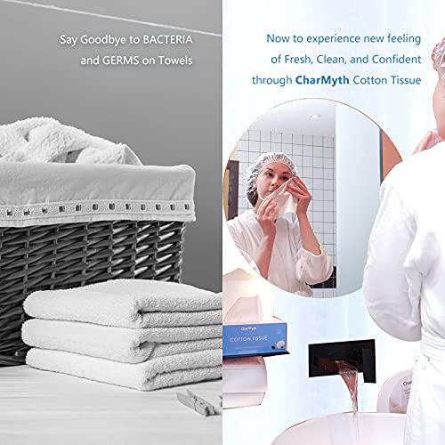 Charmyth Extra Thick Disposable Face Towel, Disposable Makeup Removing Wipes,...