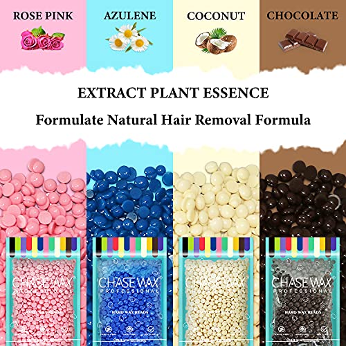 Hard Wax Kit for Women Men,Pearl Wax Beads for Wax Warmer and Wax Pot at Home...