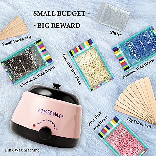 Hard Wax Kit for Women Men,Pearl Wax Beads for Wax Warmer and Wax Pot at Home...
