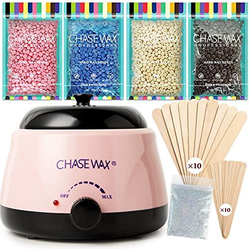 Hard Wax Kit for Women Men,Pearl Wax Beads for Wax Warmer and Wax Pot at Home...