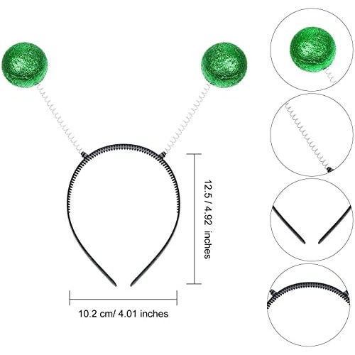 Cheerin Green Alien Headband Antenna with Glasses | Martian Alien Costume Acc...