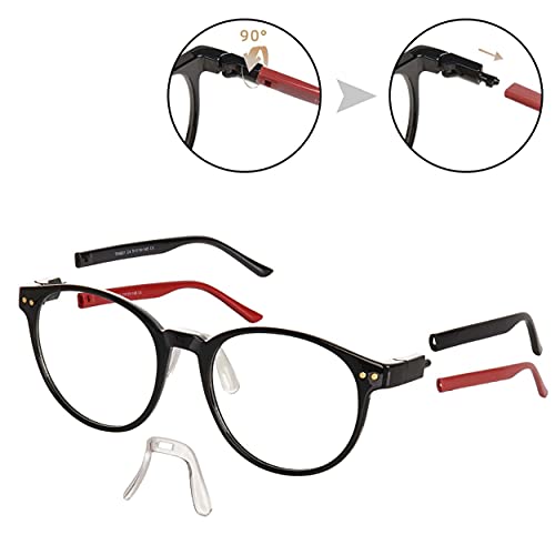 Blue Light Blocking Glasses Women Men Computer Glasses TR90 Round Eyewear Fra...