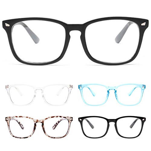 CHEERS DEVICES 5 Pack Reading Glasses Blue Light Blocking Glasses, Computer R...