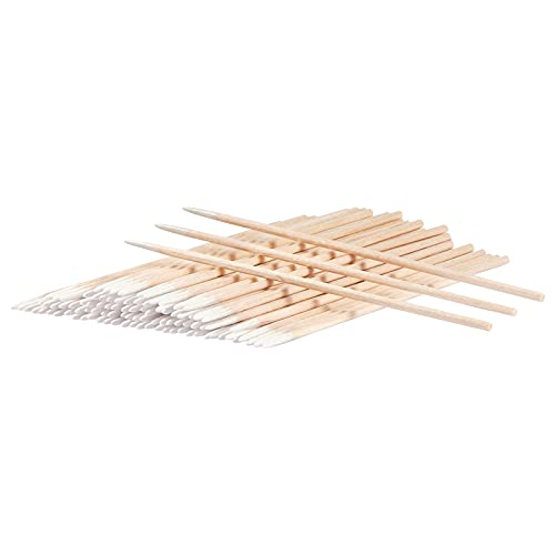Chefbee 500 Count Microblading Cotton Swab, Cotton Swabs Pointed Tip, Wood Co...