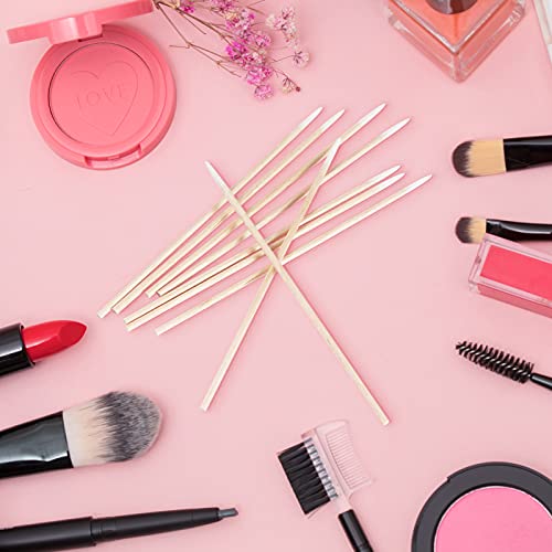 Chefbee 500 Count Microblading Cotton Swab, Cotton Swabs Pointed Tip, Wood Co...